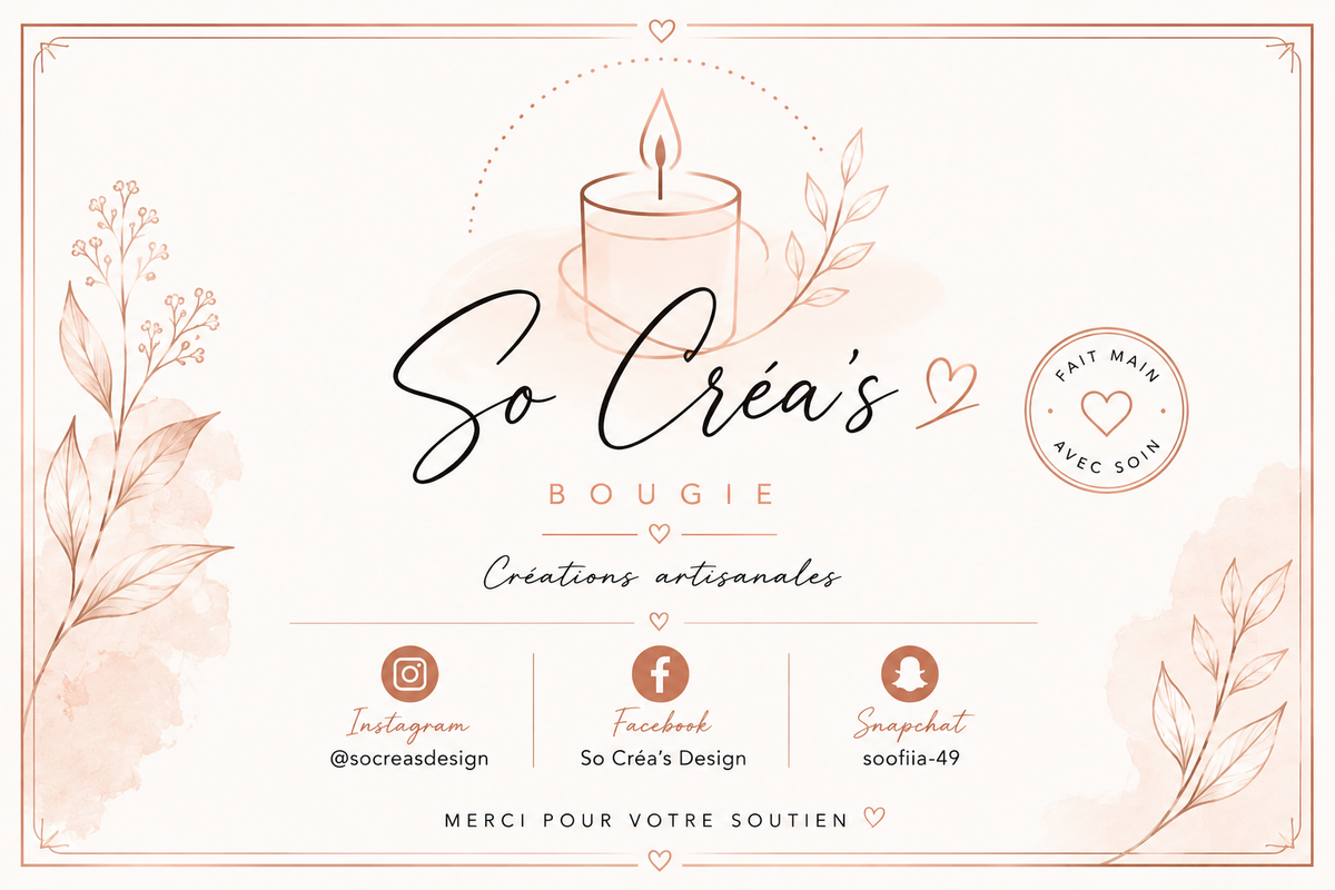 Retrouvez So Créa's Candle près de chez vous 🕯️