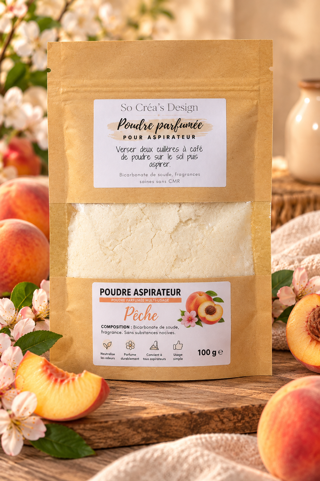 Poudre d'aspirateur parfumée – 100 g